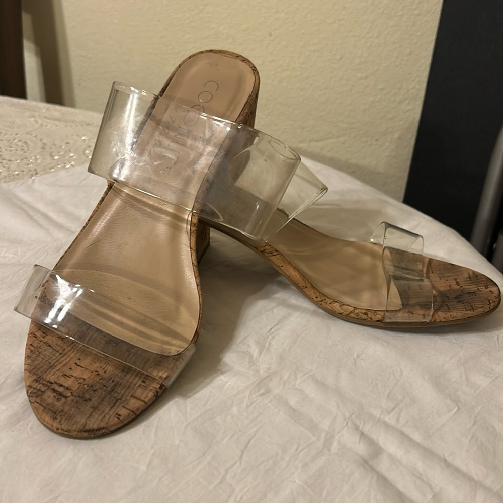 Coconut by Matisse Clear Sandal Heel